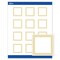 Avery Printable Square Labels, Gold Multi-Lined Border, 2" x 2", Matte White Square Labels, Permanent, Laser/Inkjet, 120ct, Great for Product Labels